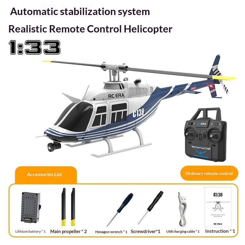 Rc Era C138 Bell 206 Rc Helico - Rc Helicopter Single Rotor 评论和价格