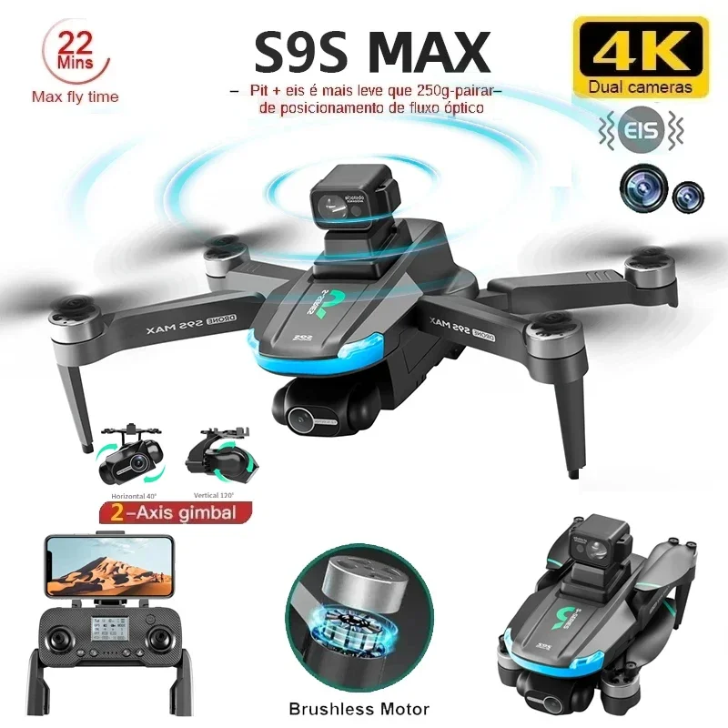 NEW S9S MAX MINI Drone 4K 2-Ax - Rc Helicopter Case 评论和价格