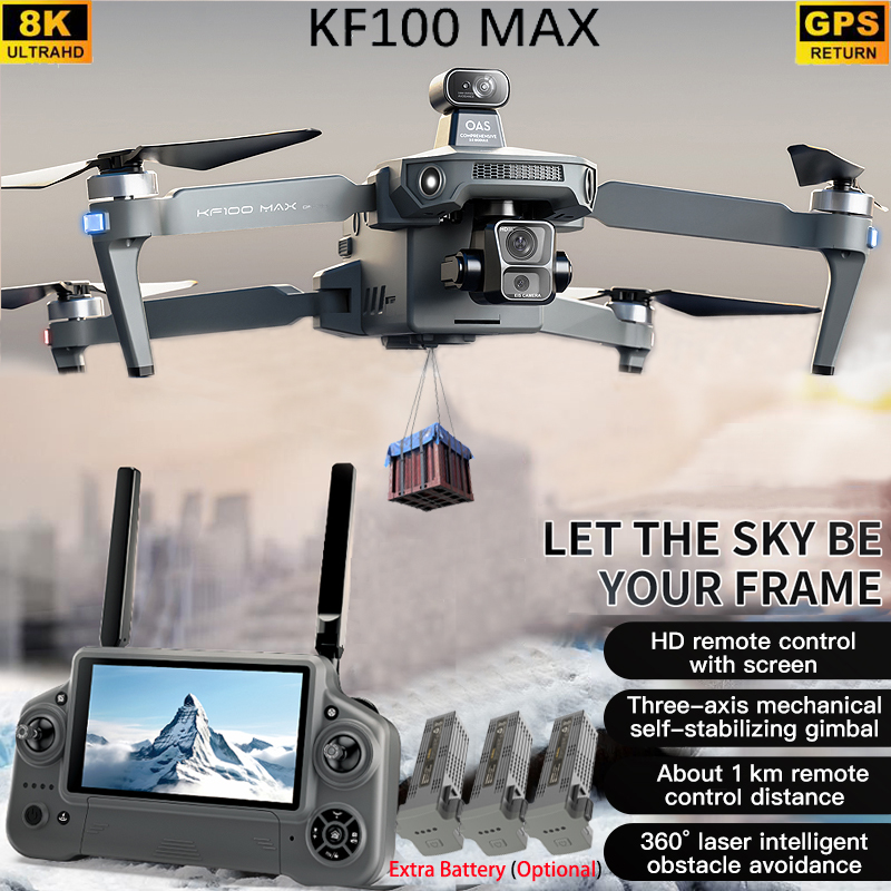 KF100 MAX GPS Drone 4K Camera  - Rc Helicopter Electric 评论和价格