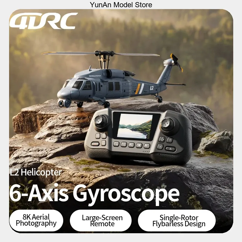 4DRC L2 8K UHD FPV RC Helicopt - Rc Helicopter Single Rotor 评论和价格